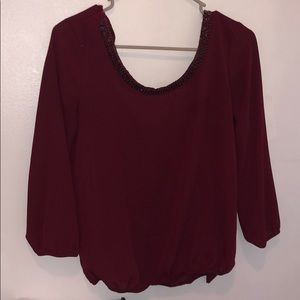 Cute quarter sleeve blouse